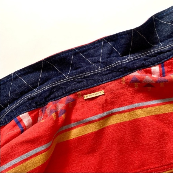 Scotch & Soda Ikat Jacquard Overshirt in Size XL - Picture 4 of 4
